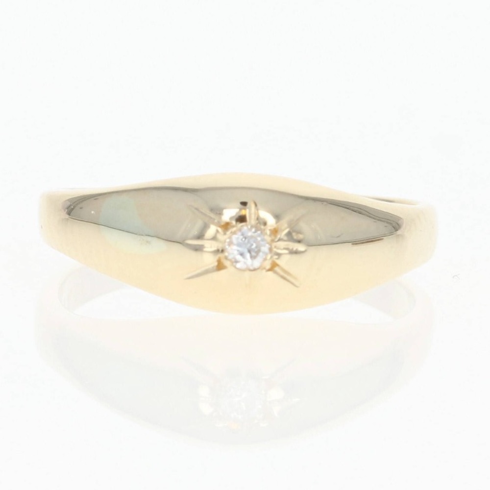 Vintage 14k solid gold star ring